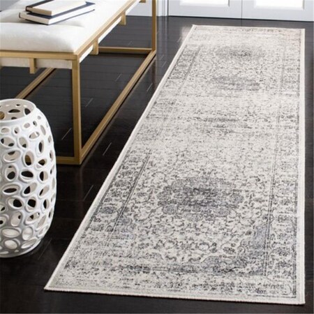 Safavieh 2 ft. 7 in. x 4 ft. Atlas 972G Power Loomed Accent Area Rug Ivory & Grey ATL972G-24